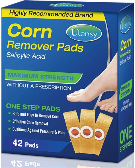 Corn Remover, 42 Corn Remover Pads, High Efficacy Corn Treatment Pads ...