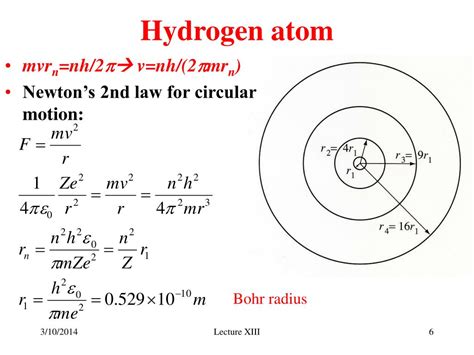 PPT - Bohr’s model of H atom PowerPoint Presentation - ID:169224