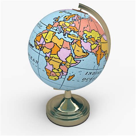 Basic Globe 3D model Download for Free