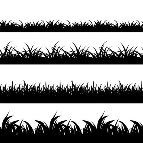 Grass Silhouette Svg Images - Free Download on Freepik