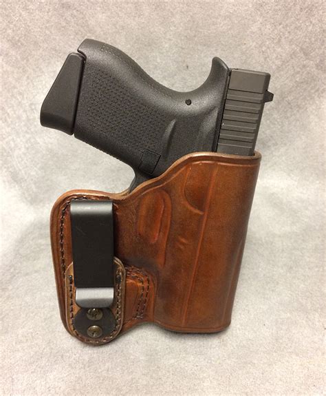 Glock 43x IWB Leather Concealed Tuckable Holster – ETW Holsters