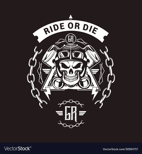 Old school tattoo vintage for biker Royalty Free Vector