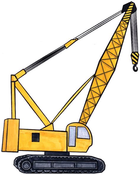 Construction Crane Drawing at GetDrawings | Free download