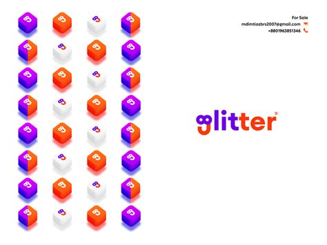 Glitter Logo Design and Icon - Branding - Flat by Imtiaz Hossain Naim ...