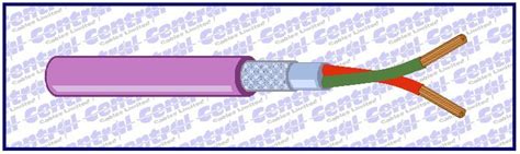 Profibus DP cable; single pair 24-22awg violet - Central Cables