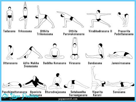 Hatha Yoga Poses Chart - AllYogaPositions.com