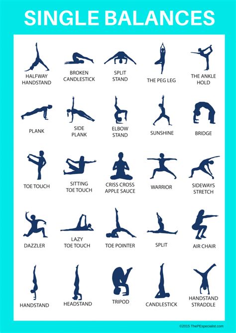 Single Balances Poster (1) (1) | Gymnastics lessons, Gymnastics ...