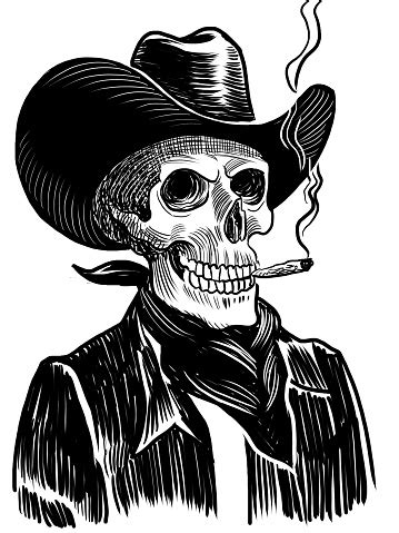 Smoking Skeleton Stock Illustration - Download Image Now - Cigarette ...