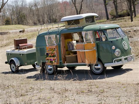 1967, Volkswagen, Type 2, Westfalia, Deluxe, Camper, Van, Classic ...