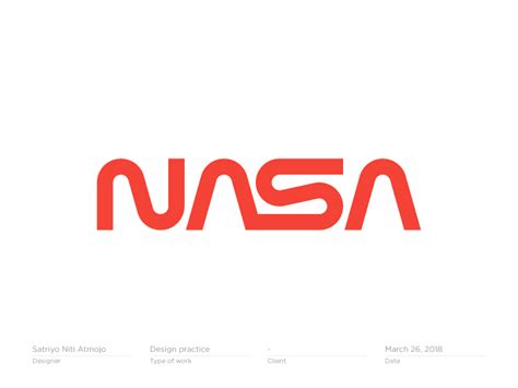 NASA worm logotype | logo | branding | monogram by Satriyo Atmojo on ...