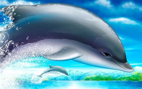 Cute Dolphin Wallpaper - WallpaperSafari