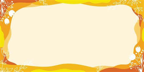 Yellow Abstract Banner Background, Frame Border Design Template Vector ...