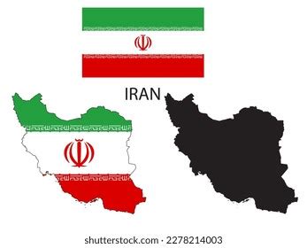 Iran Flag Map Illustration Vector Stock Vector (Royalty Free ...