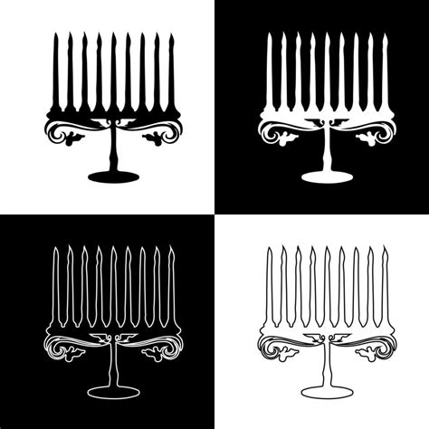 Hanukkah candles drawing vector for websites, printing and others ...