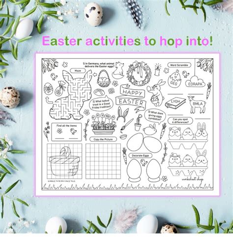 Easter - Worksheet Shop Free Easter Activities: Printables, Coloring ...