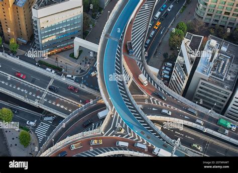 Japan, Tokyo City, Shinjuku District, Shuto Expressway Stock Photo - Alamy