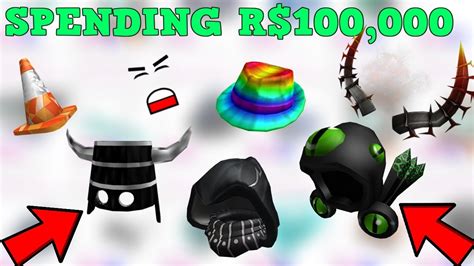 SPENDING 100,000+ ROBUX ON RARE HATS!!! - YouTube