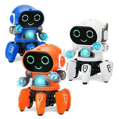 DIY 6-Legged Smart RC Robot Toy Sing Dance Robot Toy With Colorful ...