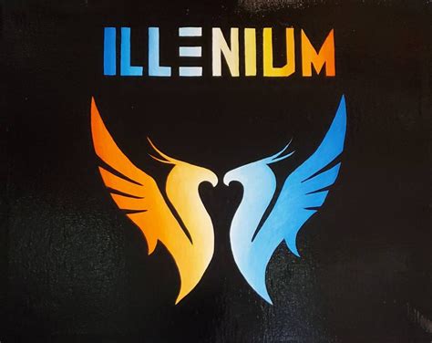 ILLENIUM logo acrylic painting another one SOLD | Etsy