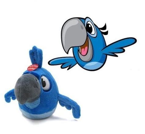 Plush Blu Angry Birds Rio 13 cm - DiscoAzul.com