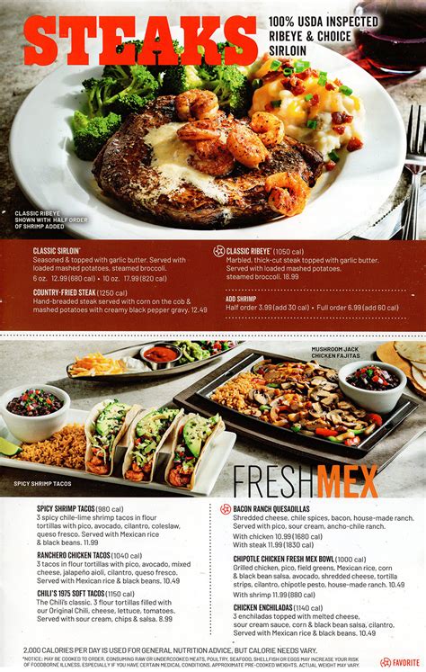 Chili's Grill & Bar Menu | Order Online | Delivery | Lincoln NE | City ...