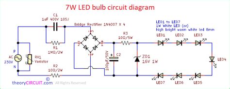 Led Bulb Circuit Diagram