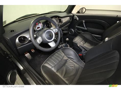 Carbon Black Lounge Leather Interior 2006 Mini Cooper S Hardtop Photo ...