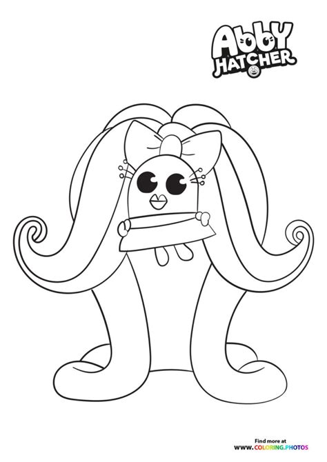 Abby Hatcher and Bozzly - Coloring Pages for kids