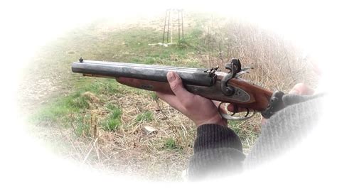 Howdah .58 cal double-barreled pistol shooting - YouTube