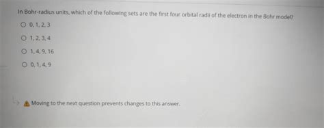 Solved In Bohr-radius units, which of the following sets are | Chegg.com