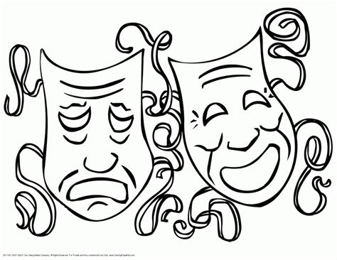 Mardi Gras Masks Coloring Pages - Coloring Home