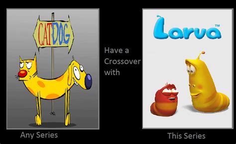 What If CatDog Had a Crossover with Larva by GreatKitty2000 on DeviantArt