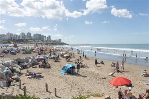 Landscape Mar Del Plata Beaches Sea and Sky Editorial Photo - Image of ...