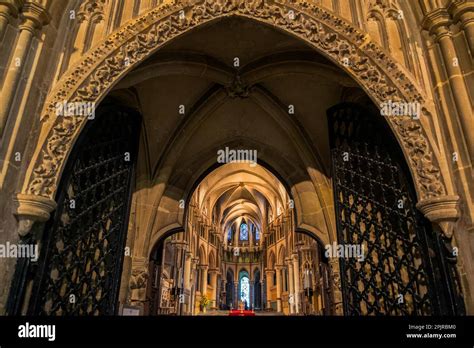 Interior View of Canterbury Cathedral Stock Photo - Alamy