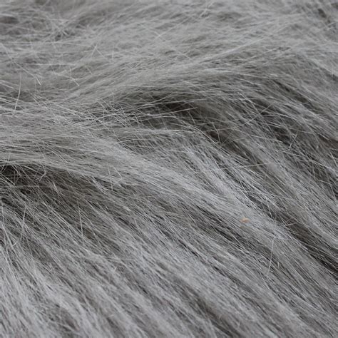 Grey Wolf Long Hair Fur (D) | Fabric UK