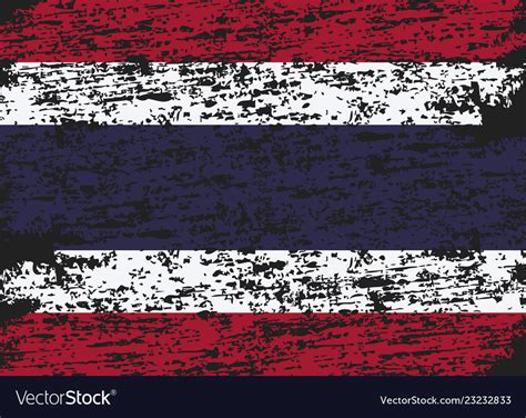 Thailand flag official colors and proportion Vector Image