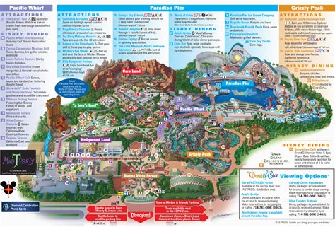 Map Of Disneyland and California Adventure | secretmuseum