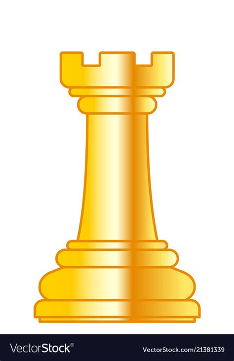 Chess rook Royalty Free Vector Image - VectorStock