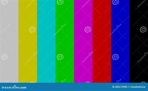 Color Bars Television Test Pattern Stock Illustration - Illustration of ...