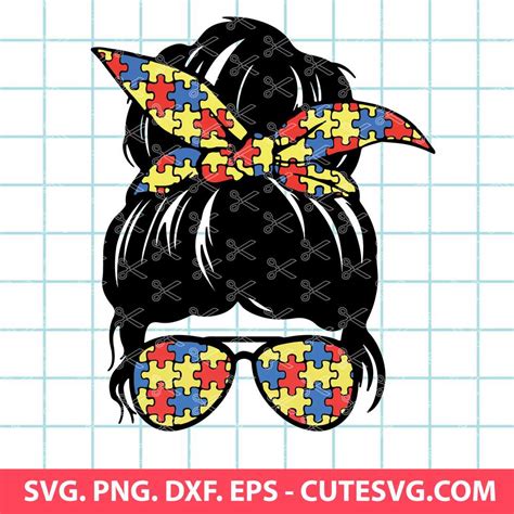 Autism Momlife svg, Autism awareness svg, Autism svg cut file