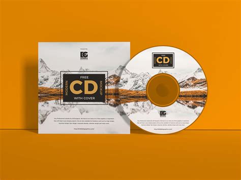 Free Branding CD Cover Mockup (PSD)