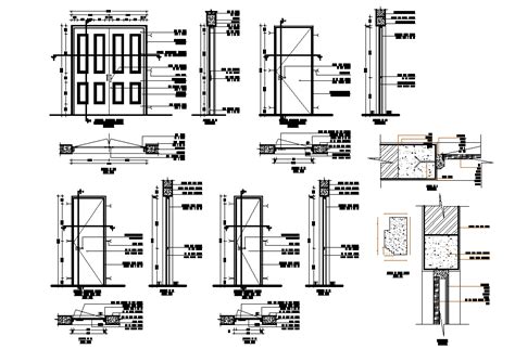 Door detail drawing presented in this AutoCAD file. Download the ...