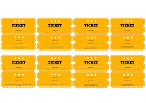 Free Raffle Ticket Template - PDF Templates | Jotform