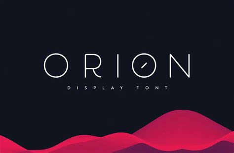 Orion Display Font - Dfonts