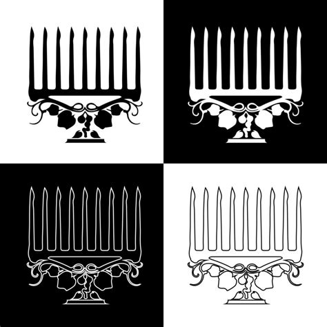 Hanukkah candles drawing vector for websites, printing and others ...