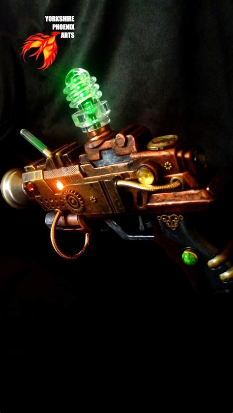 Steampunk Ray Gun - 0058G0019 A steampunk ray gun with battery powered ...