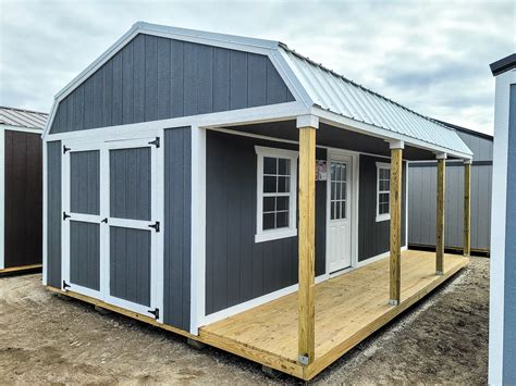 10 x 20 Signature Porch Lofted Shed | 10x20 Shed With Porch