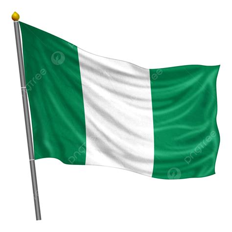 Nigeria Flag Fluttering With Cloth Texture, Nigeria, Flag, Clipart PNG ...