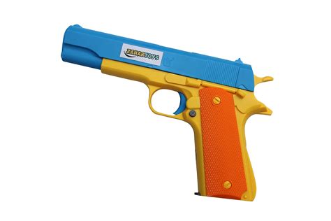 ZAHAR Toys - Realistic Size Toy Gun - Colt 1911 - 10 Colorful Soft ...