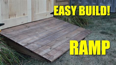 backyard with these shed plans: Plans for building a shed ramp